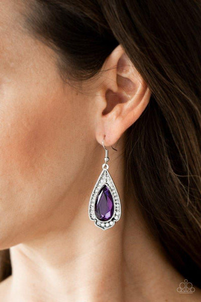 Paparazzi Superstar Stardom - Purple Earrings
