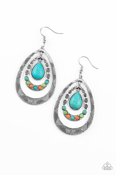 Paparazzi Terra Teardrops - Multi Earrings