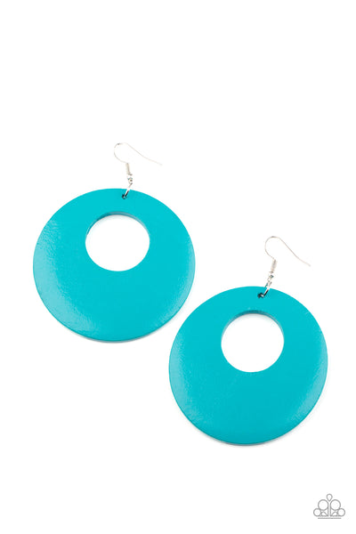 Paparazzi Island Hop - Blue Earrings