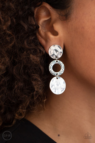 Paparazzi Torrid Trinket - Silver Earrings