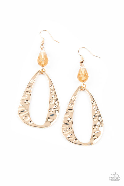 Paparazzi Enhanced Elegance - Gold Earrings