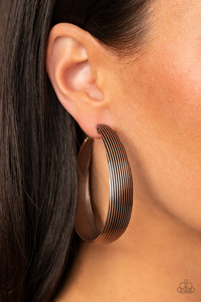Paparazzi Desert Wanderings - Copper Earrings