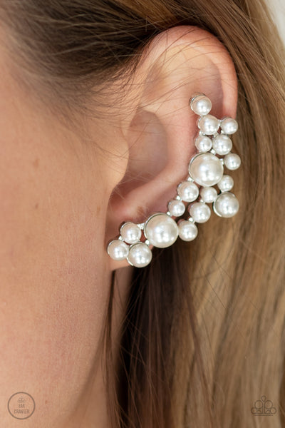 Paparazzi Metro Makeover - White Earrings