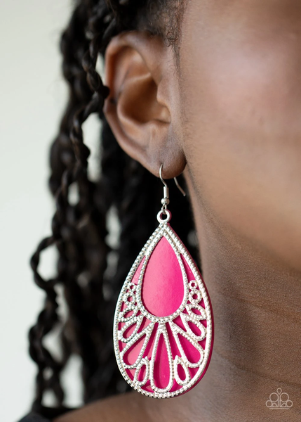 Paparazzi Loud and Proud - Pink Earrings