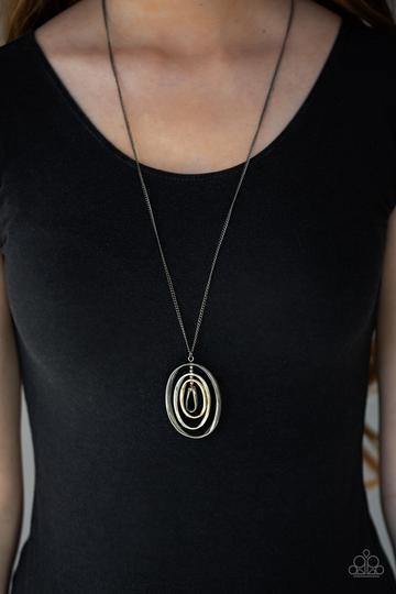 Paparazzi Classic Convergence - Black Necklace