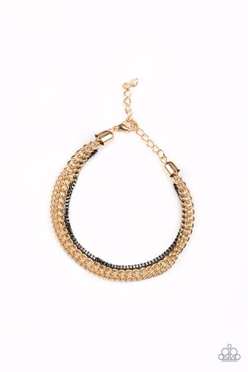 Paparazzi Industrial Icon - Gold