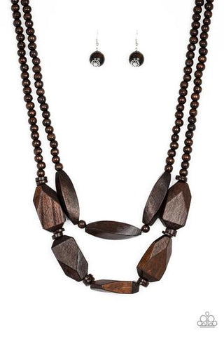 Paparazzi Tropical Heat Wave - Brown Necklace