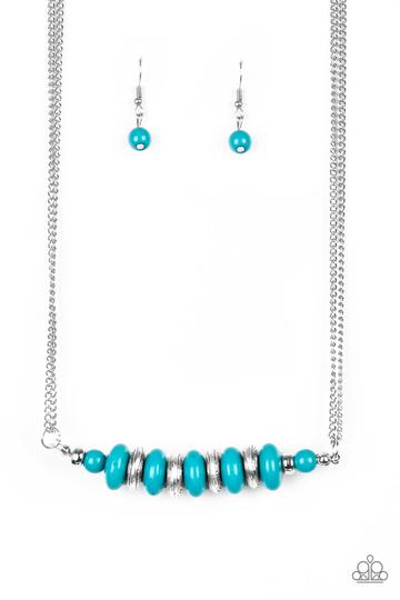 Paparazzi On Mountain Time - Blue Necklace