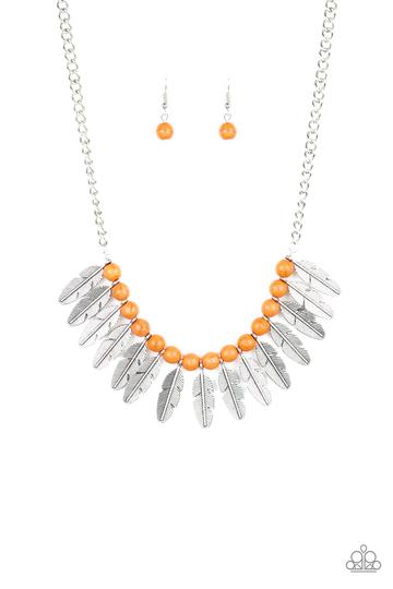 Paparazzi Desert Plumes - Orange