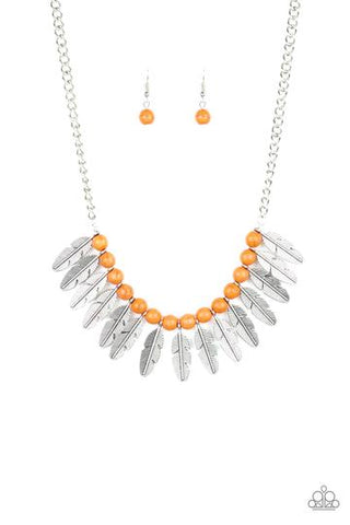 Paparazzi Desert Plumes - Orange