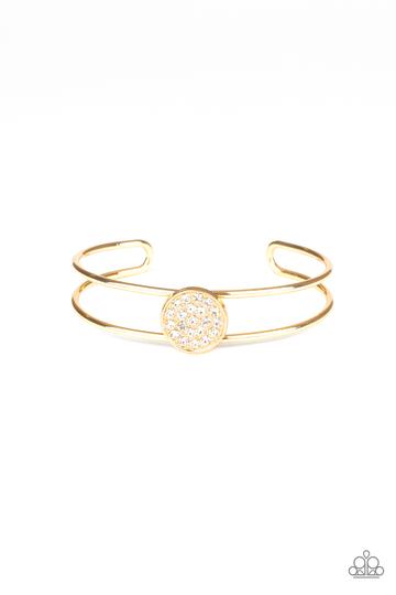 Paparazzi Dial Up The Dazzle - Gold Bracelet