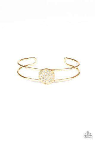 Paparazzi Dial Up The Dazzle - Gold Bracelet