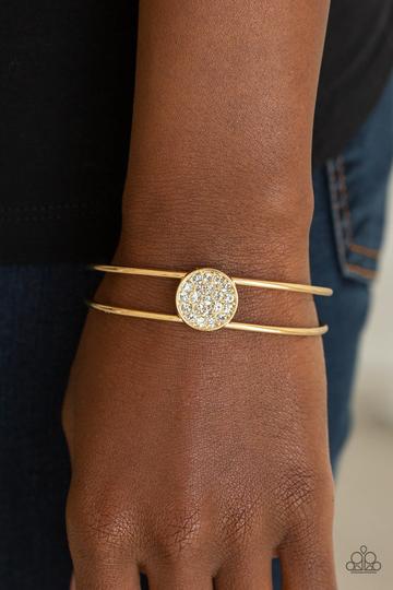 Paparazzi Dial Up The Dazzle - Gold Bracelet