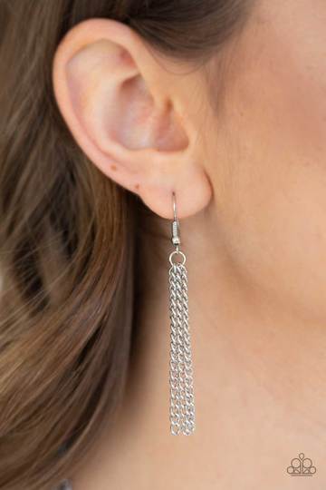 Paparazzi It Will Be Over MOON - Silver Necklace