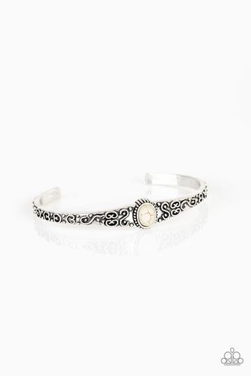 Paparazzi Make Your Own Path - White Bracelet