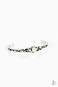 Paparazzi Make Your Own Path - White Bracelet