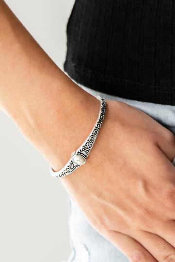 Paparazzi Make Your Own Path - White Bracelet