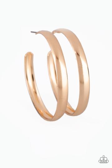 Paparazzi A Double Feature - Gold Earrings