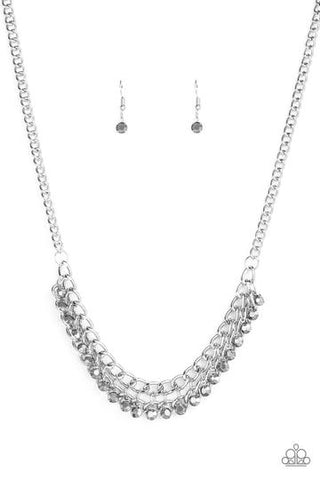 Paparazzi Glow and Grind - Silver Necklace