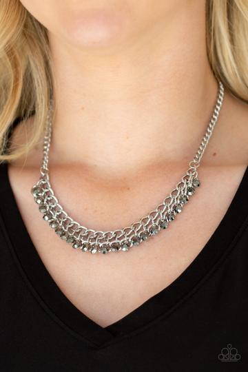 Paparazzi Glow and Grind - Silver Necklace