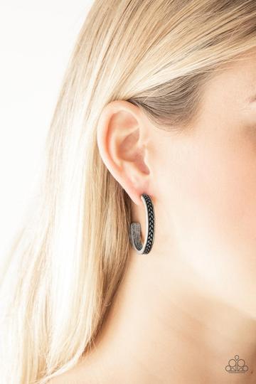 Paparazzi Rugged Retro - Silver Earrings