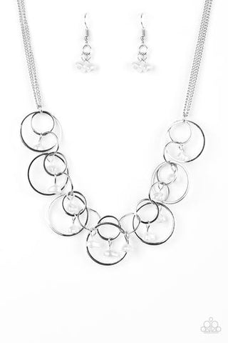 Paparazzi Seafront Scene - White Necklace