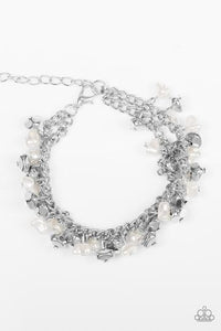 Paparazzi Seaside Social - White Bracelet