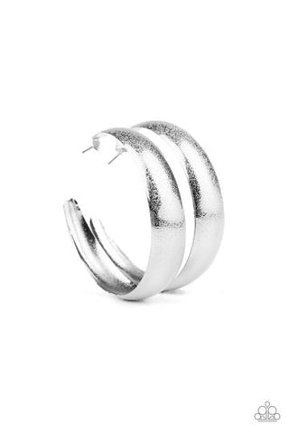 Paparazzi HOOPS! I Did It Again - Silver