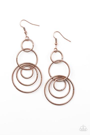 Paparazzi Chic Circles - Copper