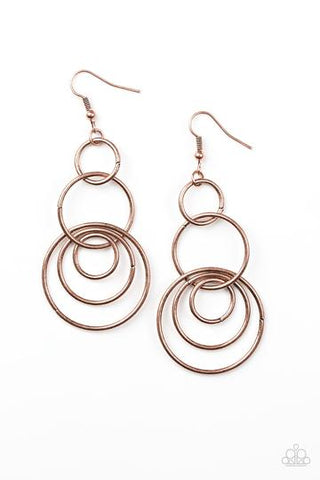 Paparazzi Chic Circles - Copper