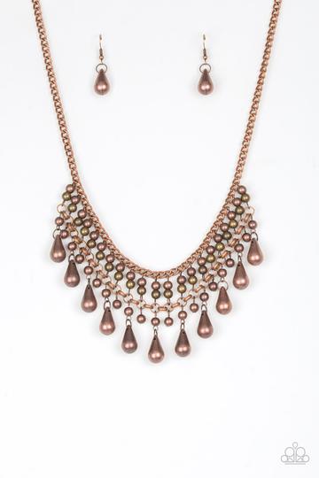 Paparazzi Don't Forget To BOSS! - Copper Necklace