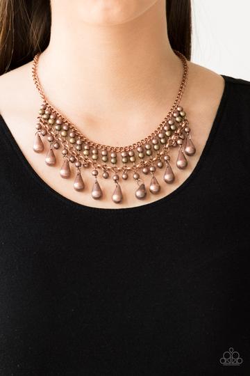 Paparazzi Don't Forget To BOSS! - Copper Necklace