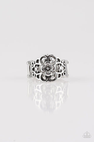 Paparazzi Fanciful Flower Gardens - Silver