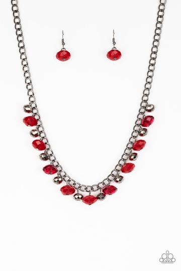 Paparazzi Runway Rebel - Red Necklace