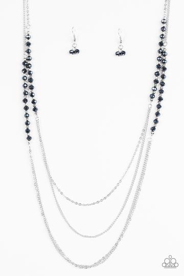 Paparazzi Shimmer Showdown - Blue Necklace
