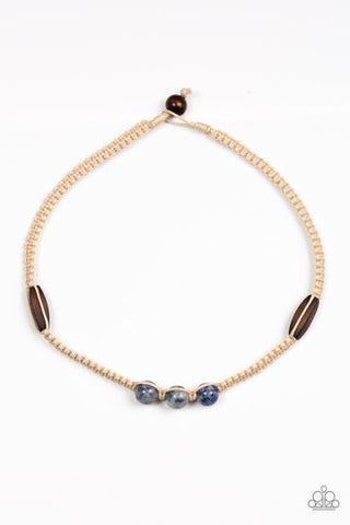 Paparazzi Stonemason Style - Blue Necklace