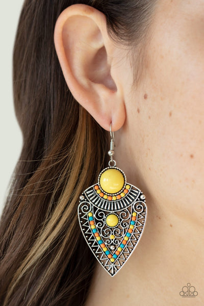 Paparazzi Tribal Territory - Yellow