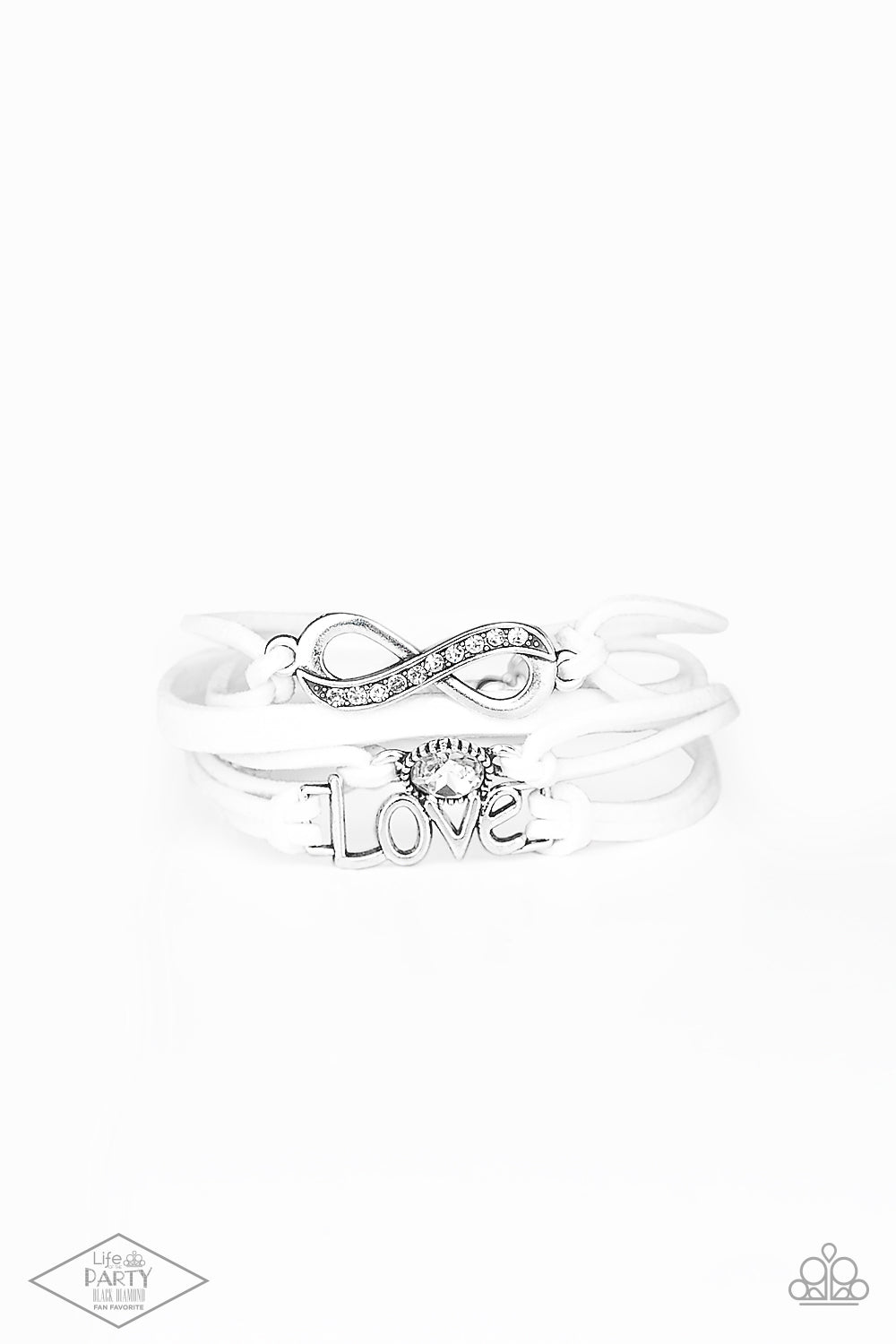 Paparazzi Infinitely Irresistible - White Bracelet