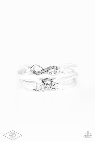 Paparazzi Infinitely Irresistible - White Bracelet