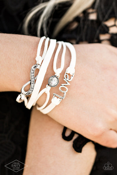 Paparazzi Infinitely Irresistible - White Bracelet