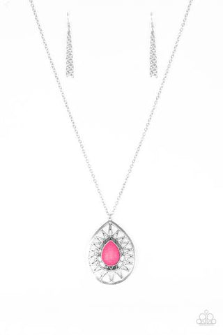 Paparazzi Summer Sunbeam - Pink Necklace