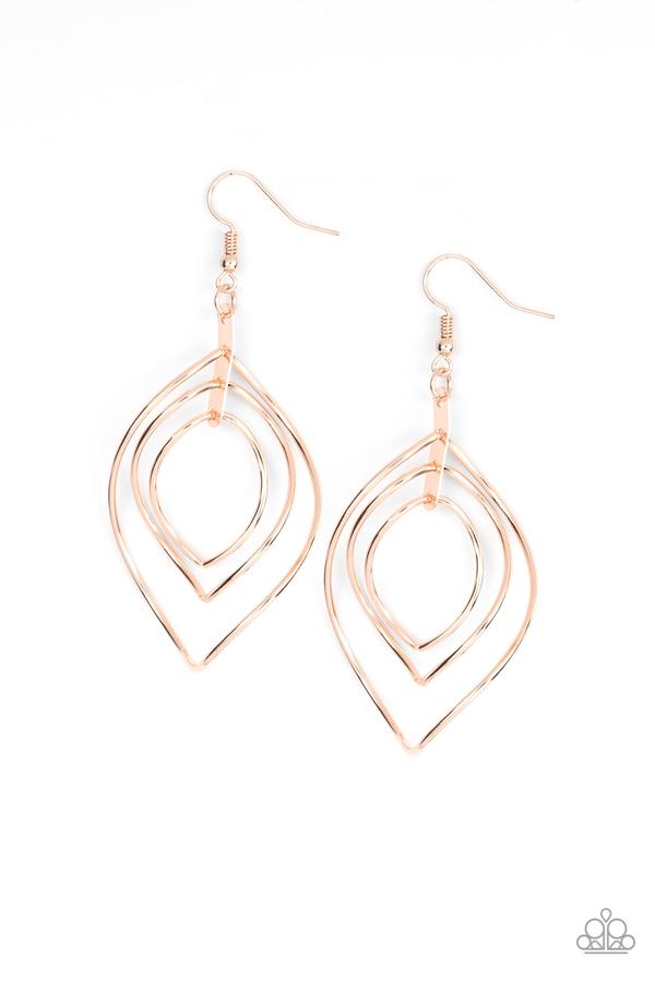 Paparazzi Asymmetrical Allure - Rose Gold