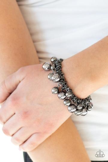 Paparazzi Ballroom Baller - Black Bracelet