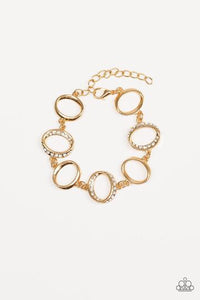 Paparazzi Beautiful Inside and Out - Gold Bracelet