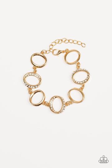 Paparazzi Beautiful Inside and Out - Gold Bracelet