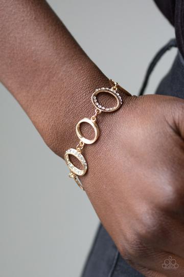 Paparazzi Beautiful Inside and Out - Gold Bracelet
