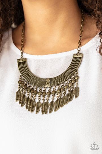 Paparazzi Fierce in Feathers - Brass