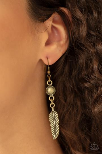 Paparazzi Fierce in Feathers - Brass