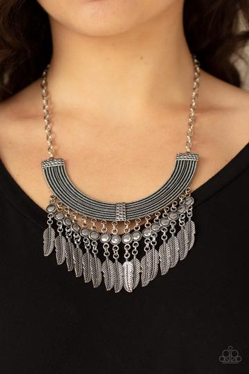 Paparazzi Fierce in Feathers - Silver