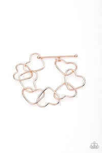 Paparazzi Take Heart - Rose Gold Bracelet